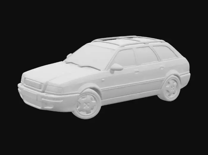 3D model for 1995 Audi RS2 Blue