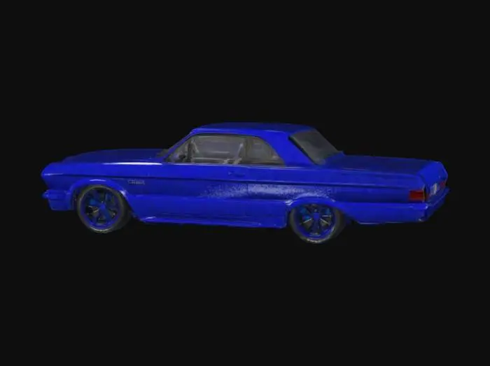 3D model for RS Drop__________The roof of RS Drop64 has been chopped by 200mm, giving the classic 1964 Impala a sleeker, more aggressive silhouette.