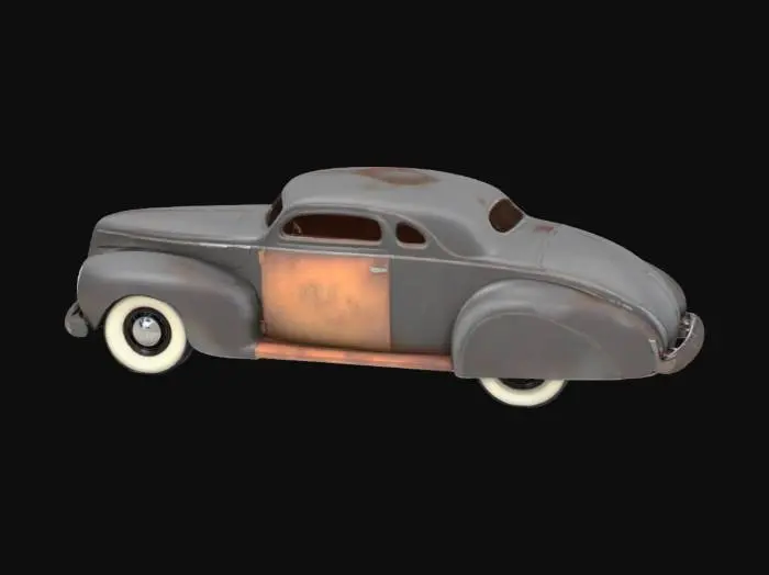 3D model for 1940 Mercury Coupe chopped custom