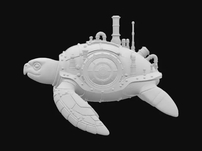 3D model for Nautilus Chelonia _ steampunk_submarine_#ocean#