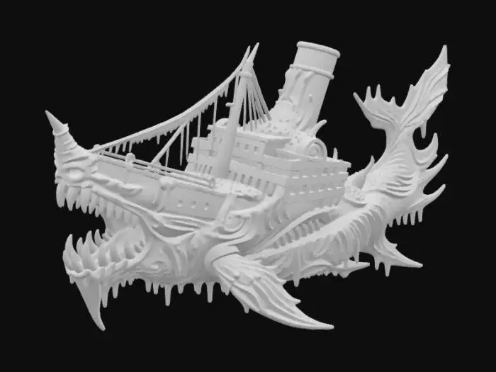 3D model for Titanic Devourer_#ocean#