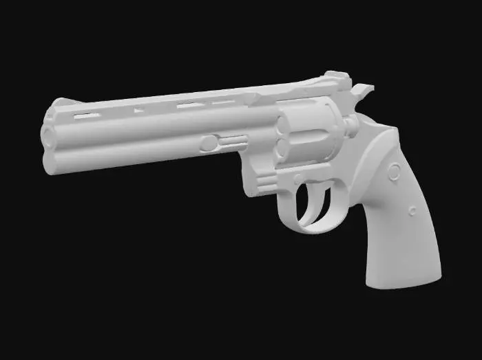 3D model for Python_357,#PBR#