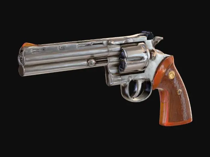 3D model for Python_357,#PBR#