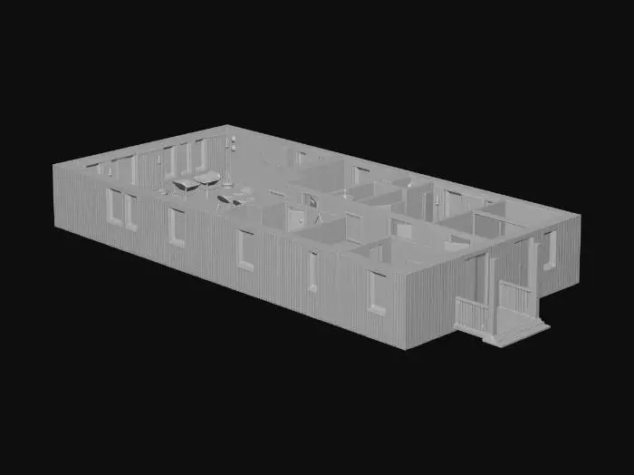 3D model for Single_story_house