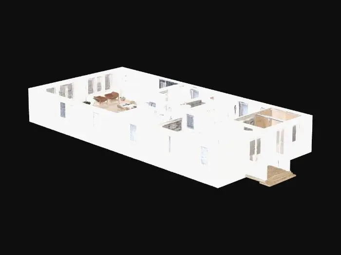 3D model for Single_story_house