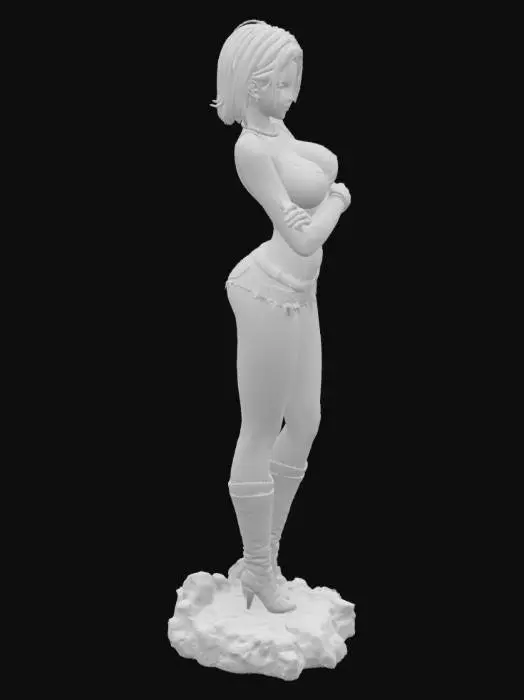 3D model for Girl in miniskirt