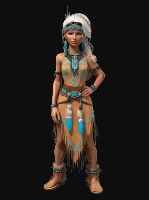 3D model for Native American