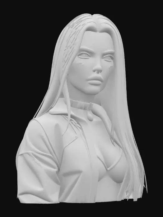 3D model for Nyra Flux The Neon Siren