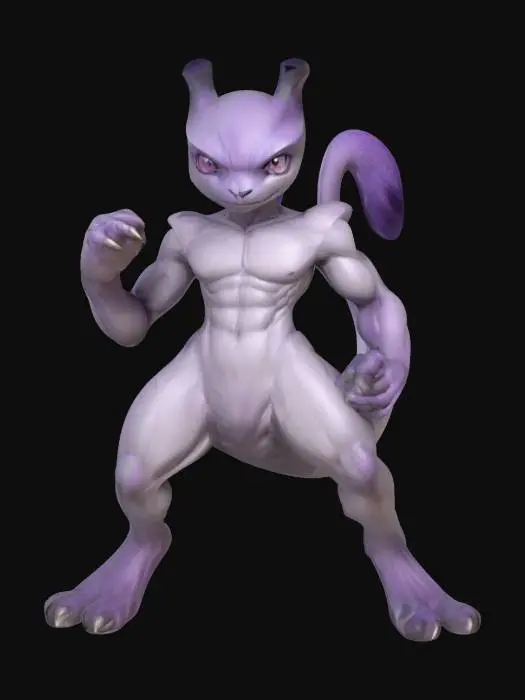 3D model for Mewtwo