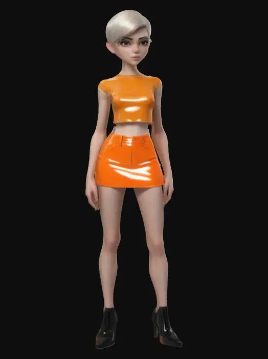 3D model for Twiggy style
