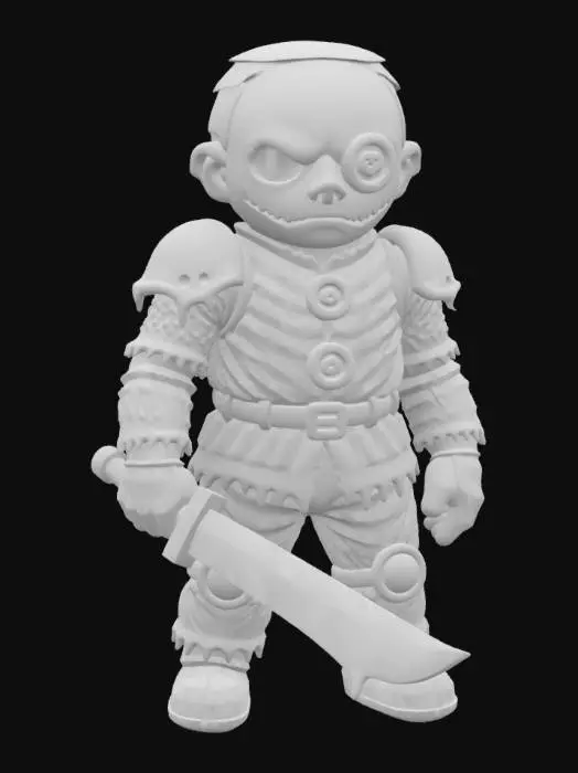 3D model for ScarryDoll