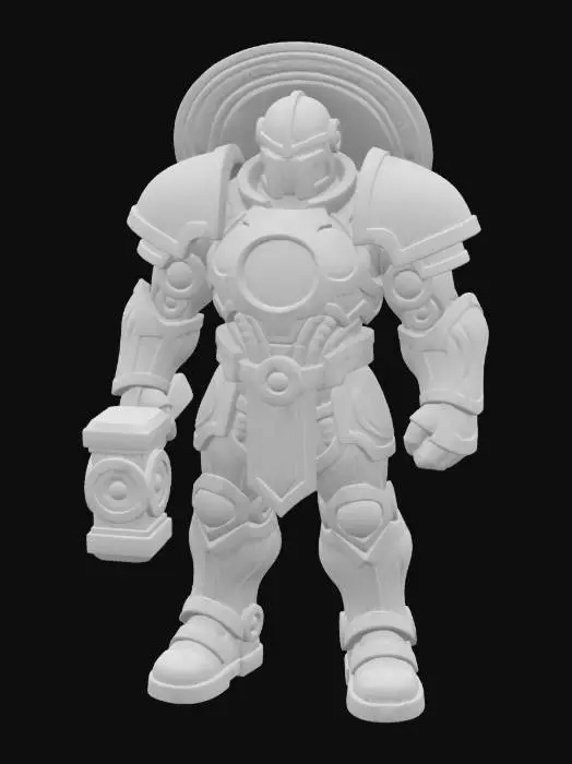 3D model for VX-Σigil3000_A biomechanical guardian from the year 3000