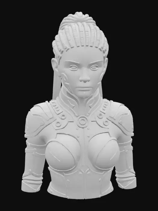 3D model for Cyborg_Female