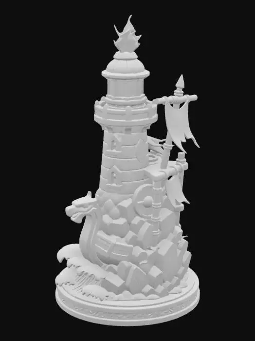 3D model for Norse Lighthouse_#ocean#