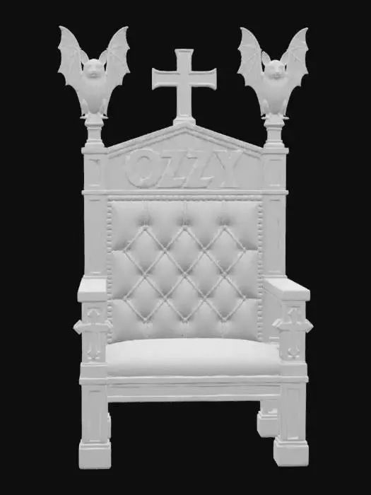 3D model for 🤘The Empty Throne _ In Memory of Ozzy🤘