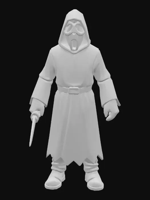 3D model for Ghostface_lowpoly
