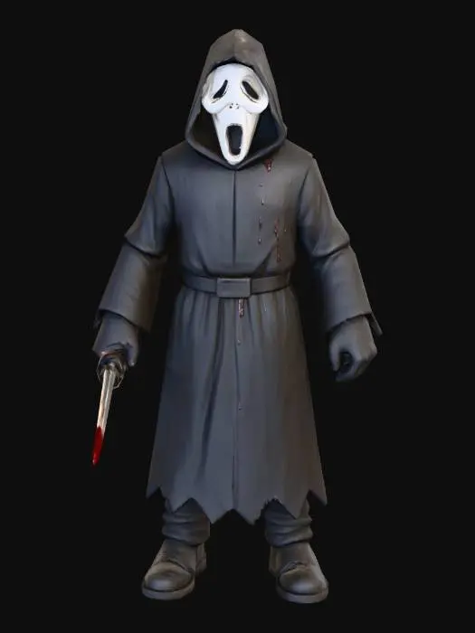 3D model for Ghostface_lowpoly