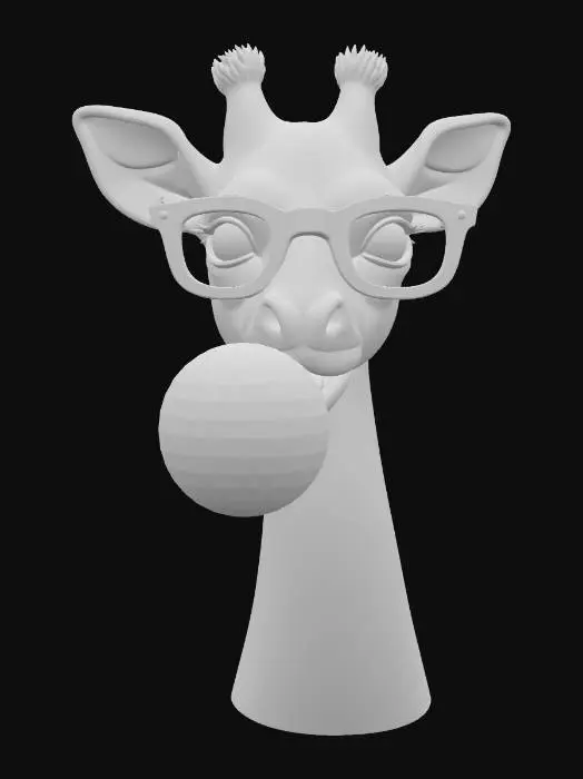 3D model for Giraffe_wearing_oversized_glasses