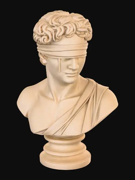 3D model for Veil_of_Silence_A timeless bust shrouded in silence, where hidden eyes invite reflection on mystery and truth.