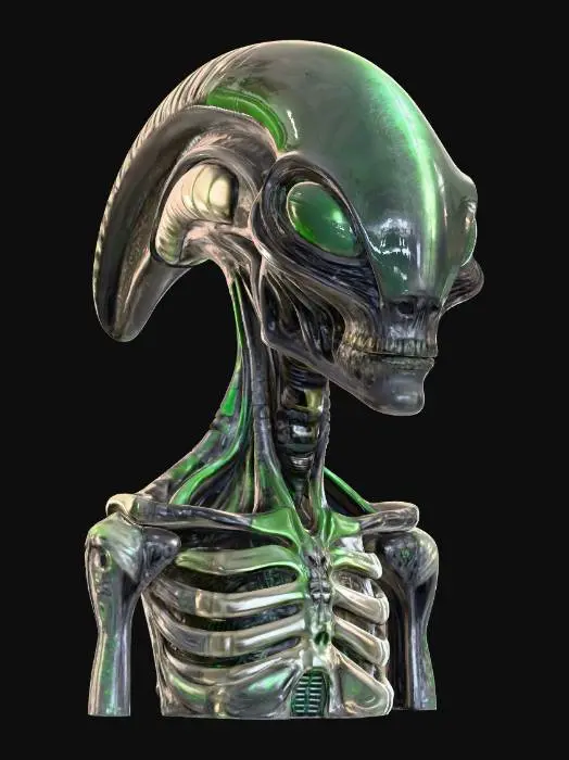 3D model for Biomechanical alien bust