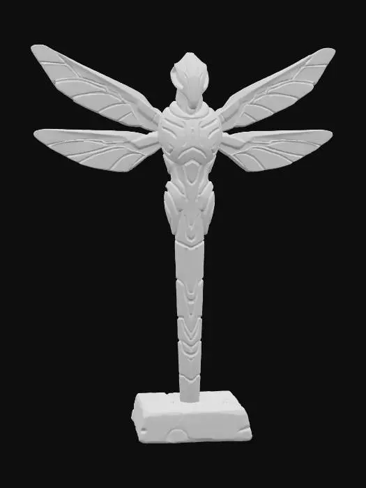 3D model for Cyber_Dragonfly_Guard_totem