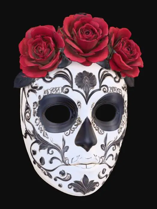 3D model for Rose_Adorned_Catrina_