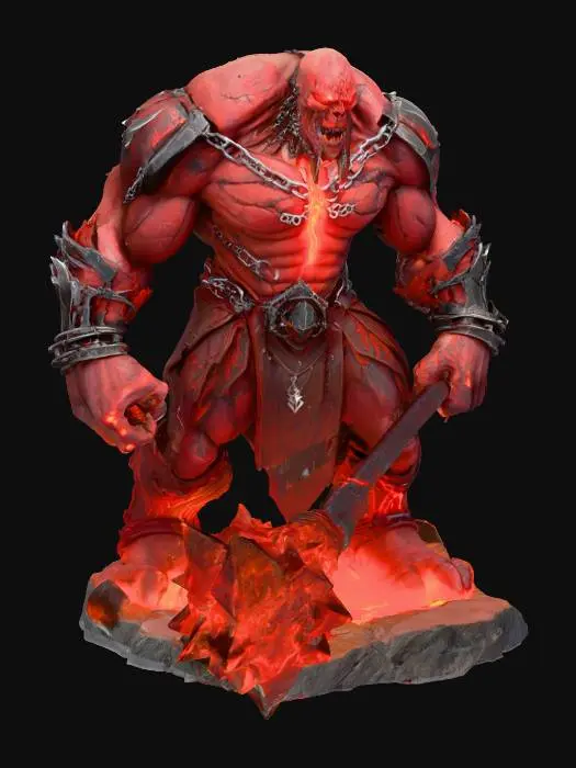 3D model for Golem of Doom, #villain#