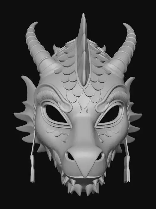 3D model for Dragon_mask