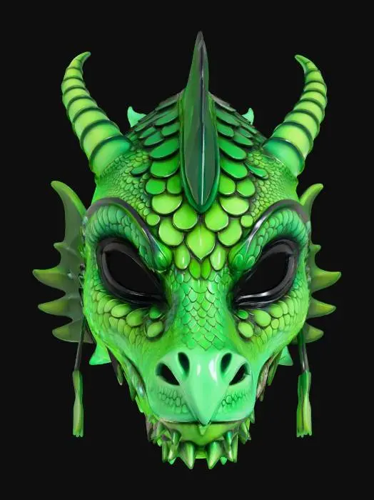 3D model for Dragon_mask