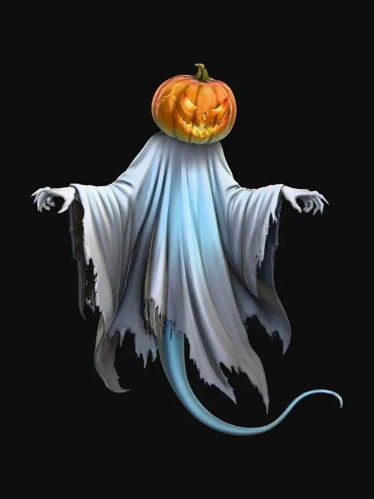 3D model for Pumpkin Specter, #Halloween2025#