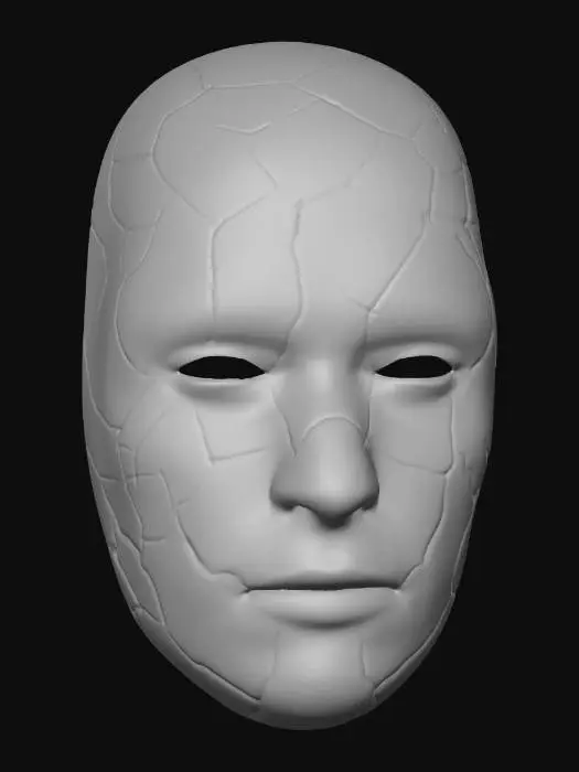 3D model for XL_Mask_Cracks