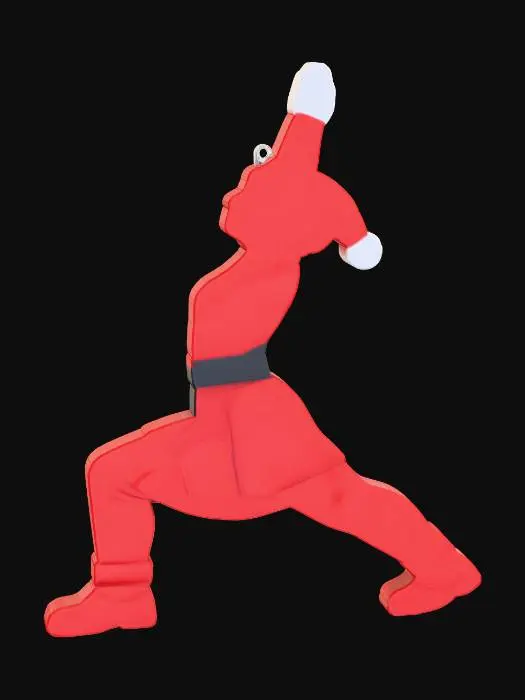 3D model for Helper_Santa_Yoga_Pose