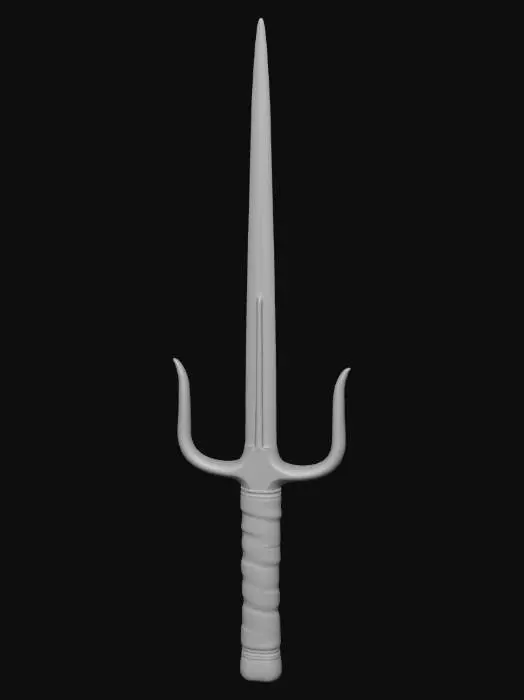 3D model for Elektra_style_Sai_Dagger