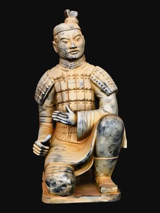 3D model for Terracotta Warrior Kneeling Statue