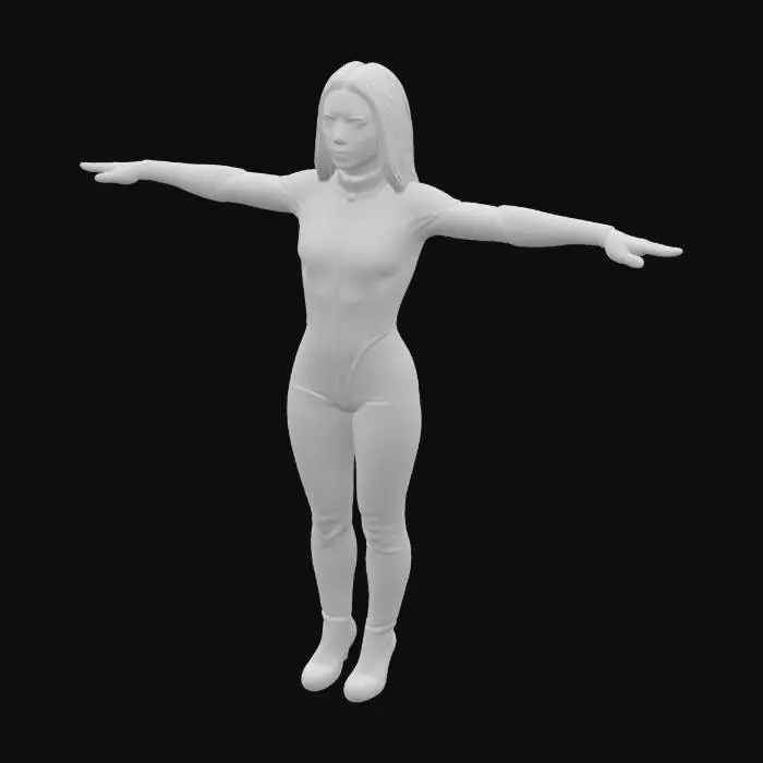 3D model for Name: Noctra Code Name: Shadow Operative Affiliation: Eclipse Directive Specialization: Stealth, infiltration, cyber warfare