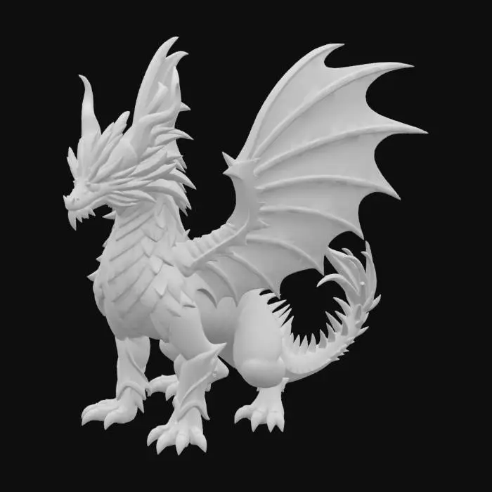 3D model for Crystal dragon