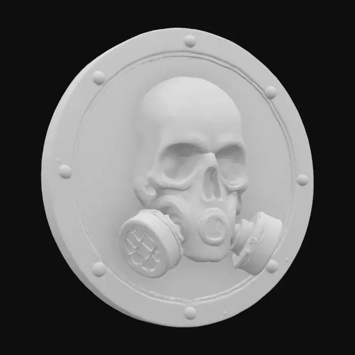 3D model for Toxic Skull Emblem, #emblem#