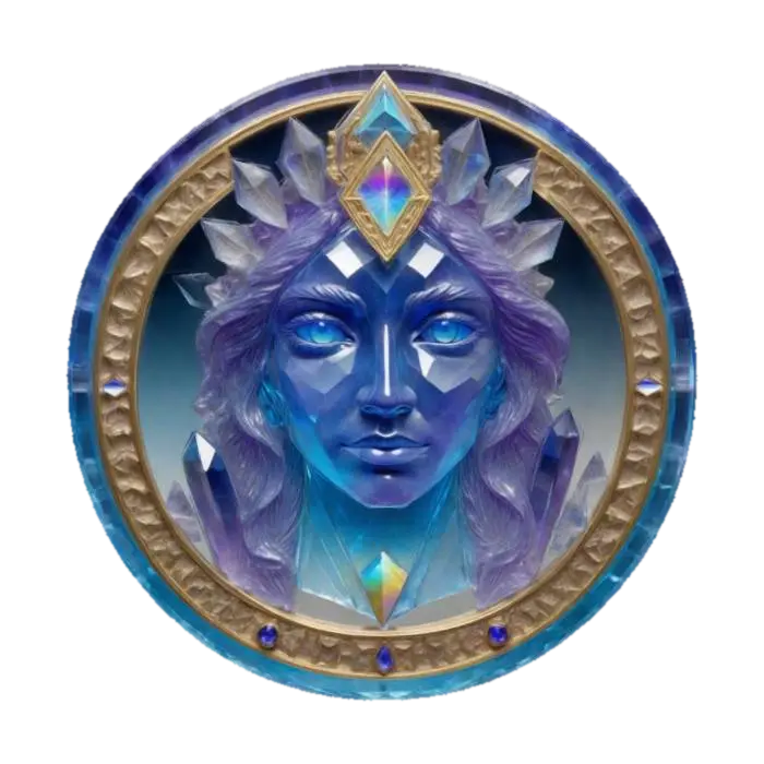 Azuryne_The Prism_Oracle 3D model, vytvořený pomocí AI