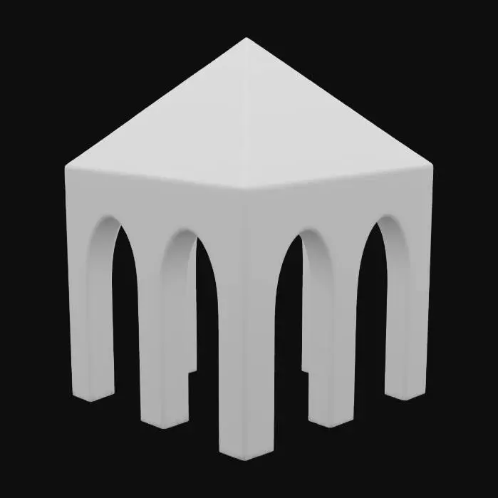 3D model for Arch the pyramid _no_base