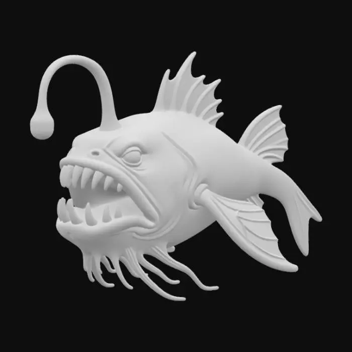 3D model for Abyssal Gloomjaw_#ocean#