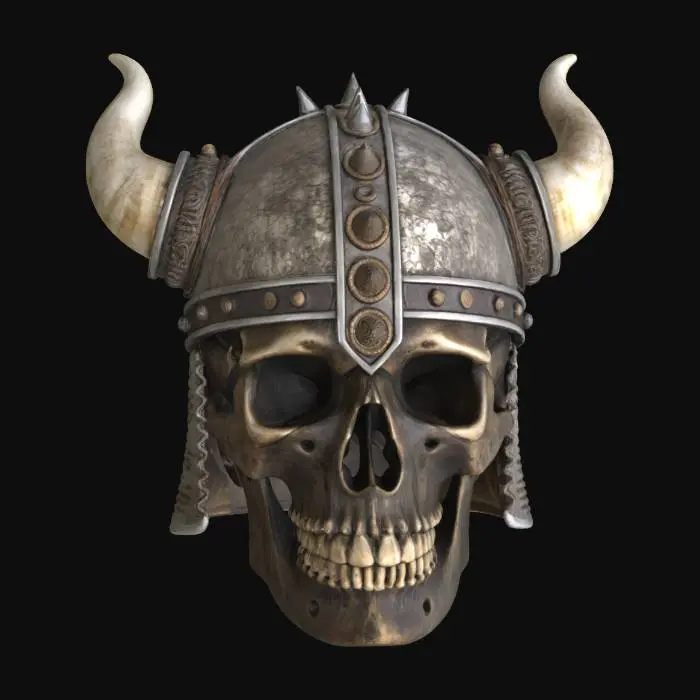3D model for Viking warrior skull