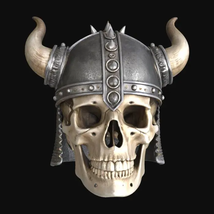 3D model for Viking warrior skull