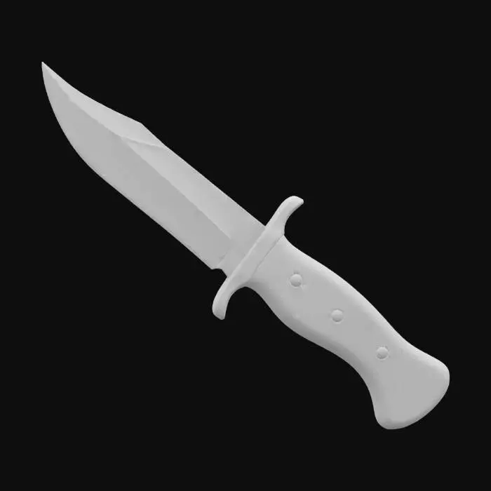 3D model for Bowie Knife
