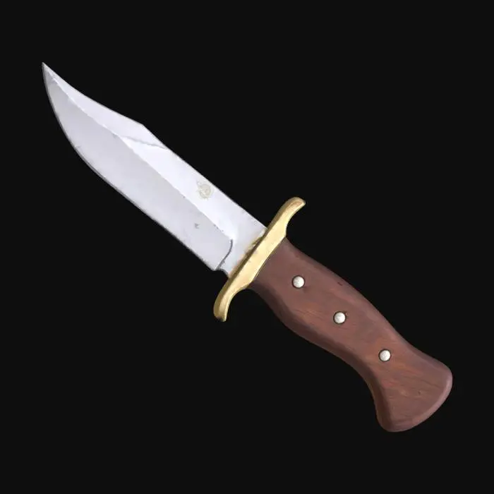 3D model for Bowie Knife