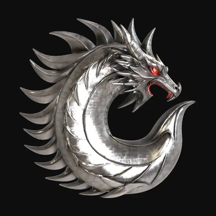 3D model for Dragon_Letter_C