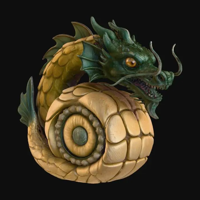 3D model for Sushi Dragon Roll, #food#