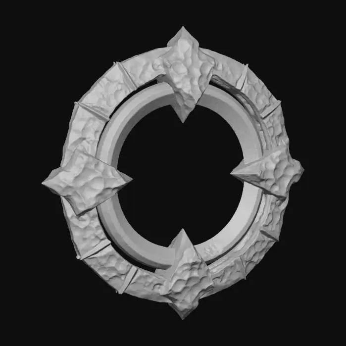 3D model for Crystal Forge Emblem
"A glowing emblem forged from stone and crystal, gothic circular frame, sharp silhouette, dramatic lighting, optimized for 3D readability. #Legacy #TDITOM"