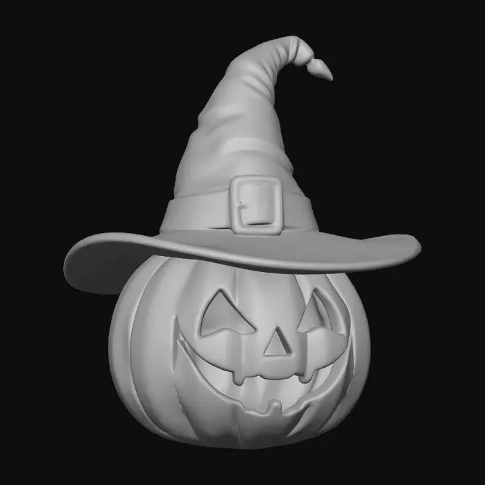 3D model for Pumpkin_Witch