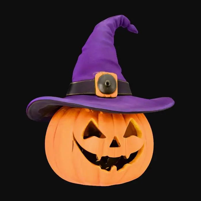 3D model for Pumpkin_Witch