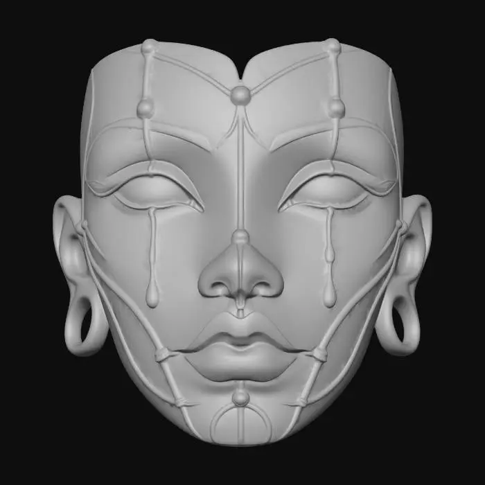 3D model for female_mask